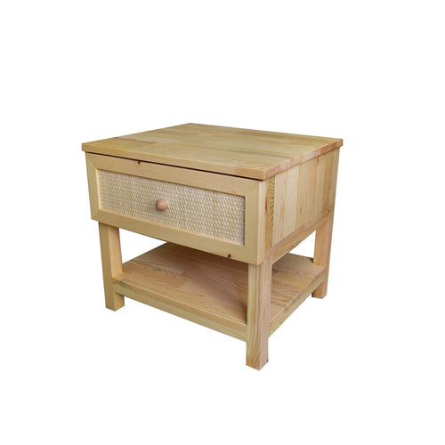 Asir Noptiera din lemn, cu 1 sertar, Spar Pin, l50xA40xH45 cm