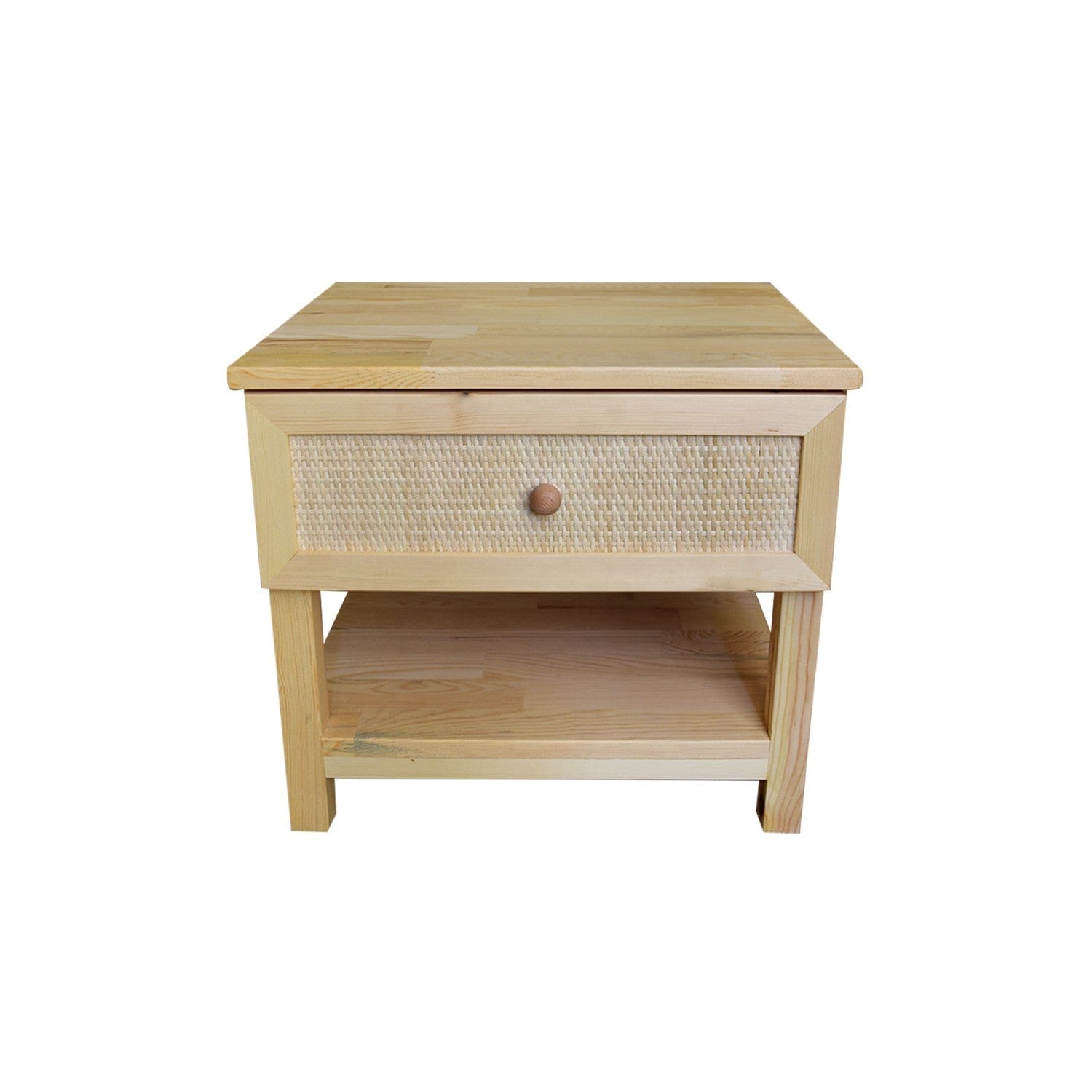 Asir Noptiera din lemn, cu 1 sertar, Spar Pin, l50xA40xH45 cm