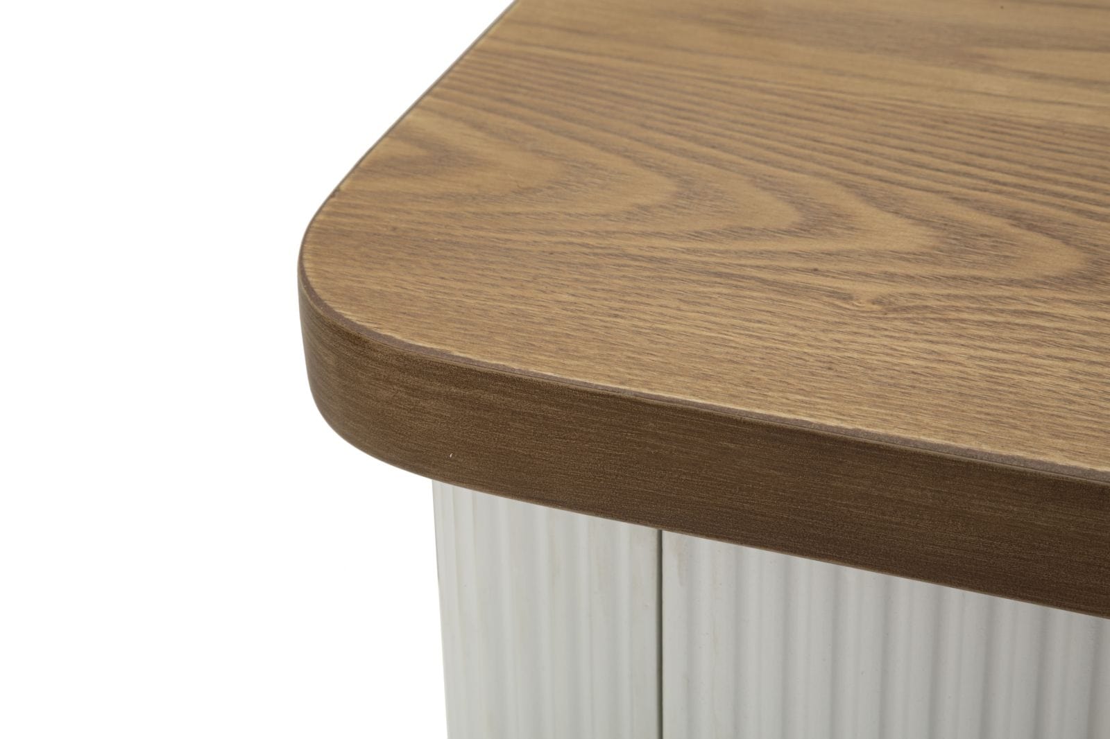 Noptiera din lemn, cu 1 sertar, Tolosa Alb / Maro / Auriu, l48xA40xH62 cm (4)