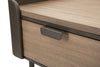 Noptiera din lemn, cu 1 sertar, Toronto Gri / Maro, l50,5xA41xH60 cm (4)