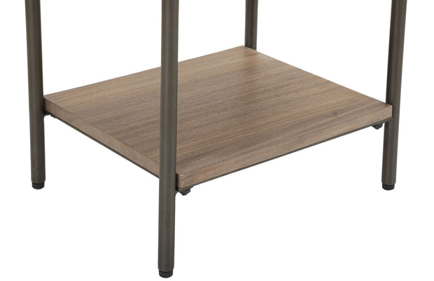 Noptiera din lemn, cu 1 sertar, Toronto Gri / Maro, l50,5xA41xH60 cm (5)