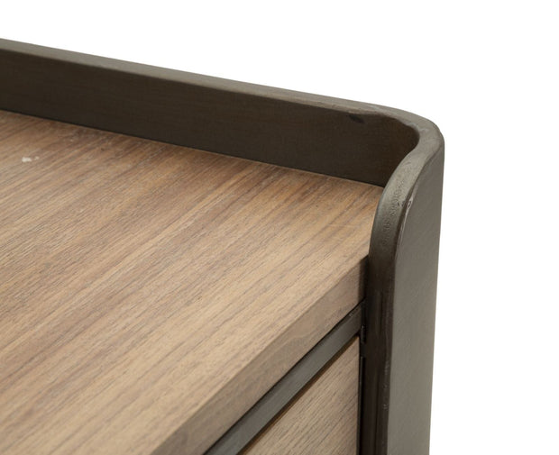 Noptiera din lemn, cu 1 sertar, Toronto Gri / Maro, l50,5xA41xH60 cm (6)