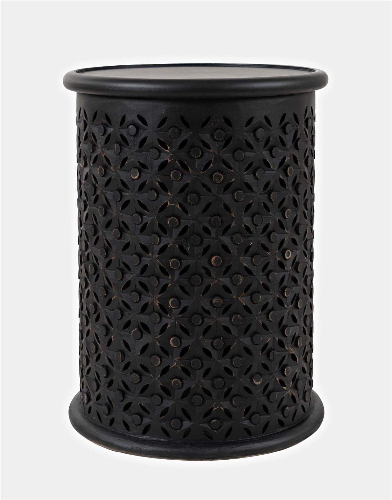 Noptiera din lemn de mango, Avola AV1730-17AB Negru, l43xA43xH59 cm (1)