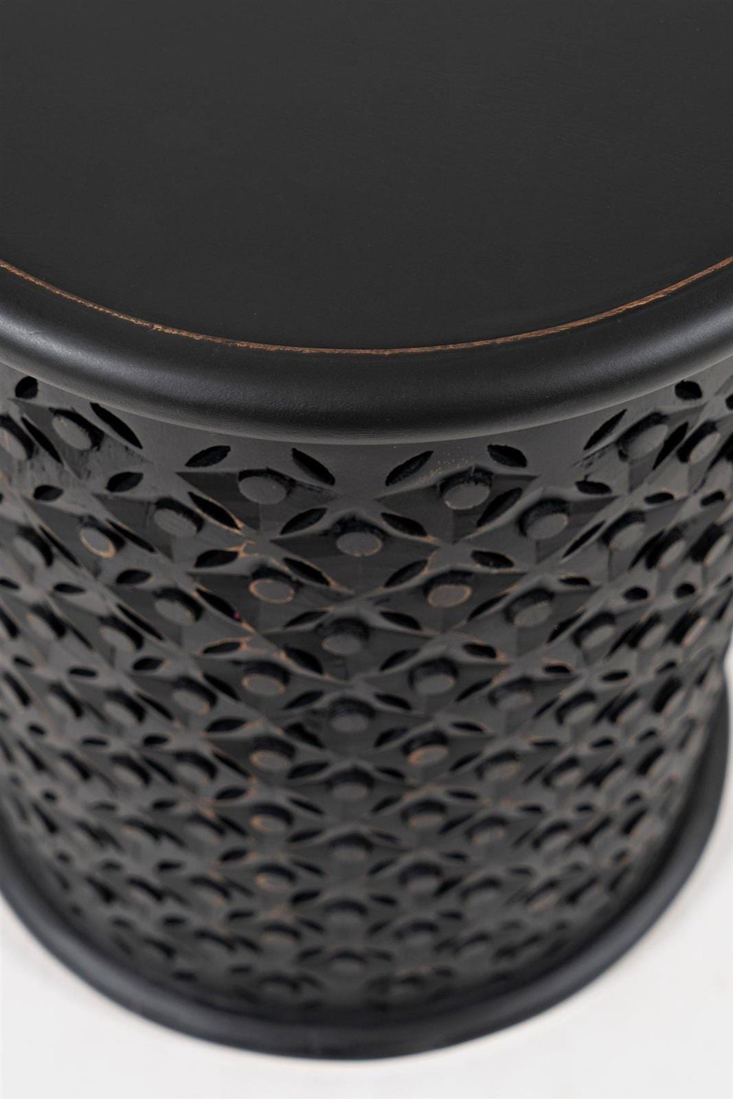 Noptiera din lemn de mango, Avola AV1730-17AB Negru, l43xA43xH59 cm (4)