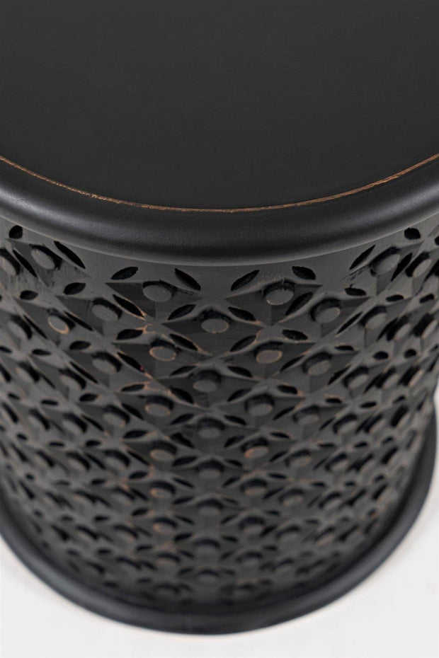 Noptiera din lemn de mango, Avola AV1730-17AB Negru, l43xA43xH59 cm (4)