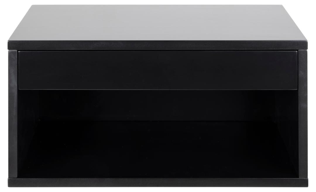 Noptiera din MDF, cu 1 sertar, Cholet Negru, l50xA35xH24,3 cm (1)