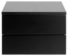 Actona Noptiera din MDF, cu 2 sertare, Avignon Negru, l37xA32xH24,6 cm