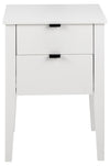 Noptiera din MDF, cu 2 sertare, Sleepy Alb / Alb, l48xA40xH65 cm (1)