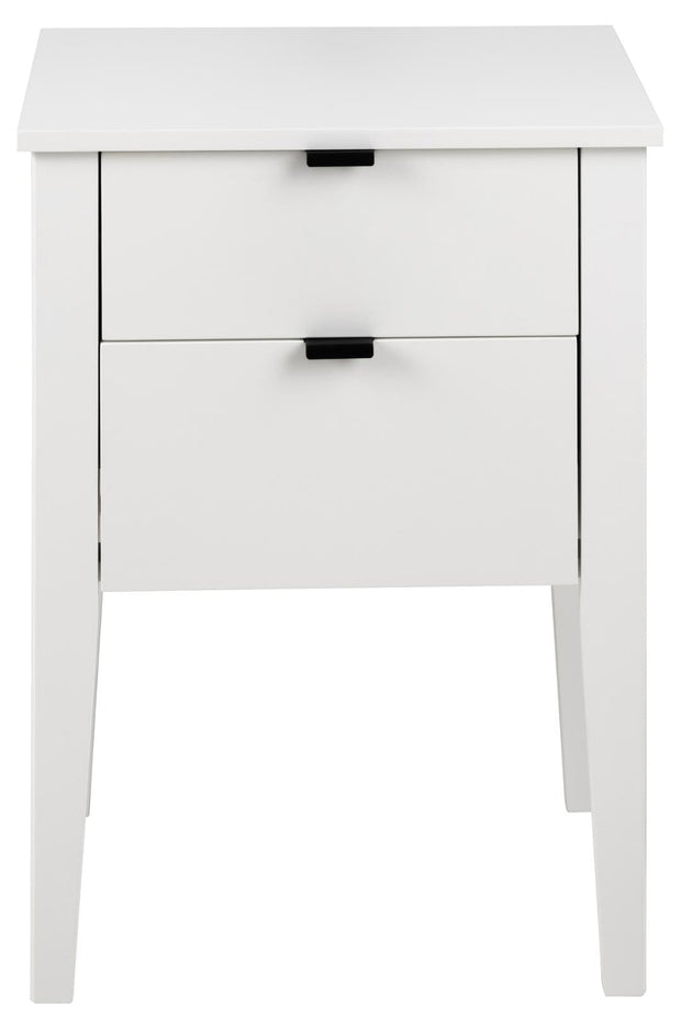 Noptiera din MDF, cu 2 sertare, Sleepy Alb / Alb, l48xA40xH65 cm (1)