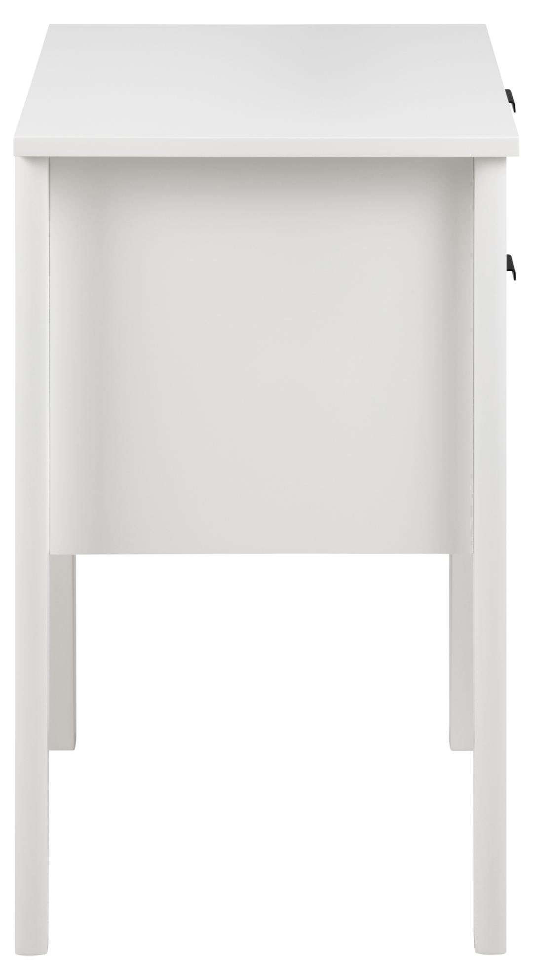 Noptiera din MDF, cu 2 sertare, Sleepy Alb / Alb, l48xA40xH65 cm (3)