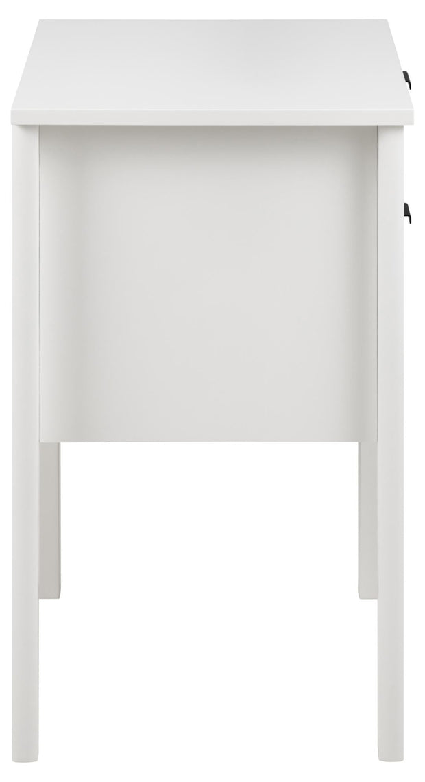 Noptiera din MDF, cu 2 sertare, Sleepy Alb / Alb, l48xA40xH65 cm (3)