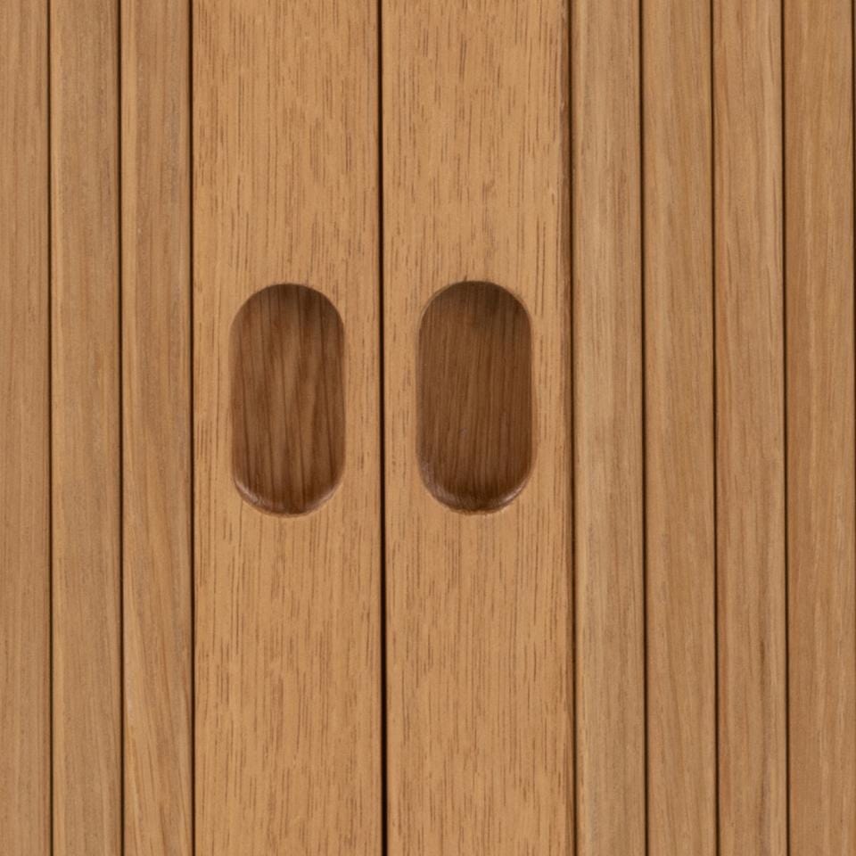 Actona Noptiera din MDF, cu 2 Usi, Langley Natural / Stejar, l45xA30xH60 cm