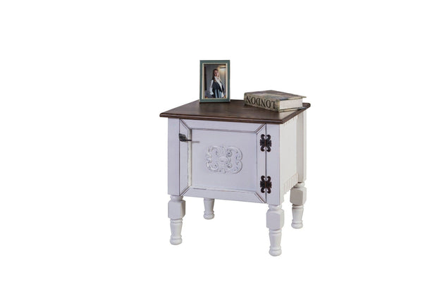 Asir Noptiera din MDF si lemn, cu 1 usa, Ada Negru, l50xA52xH40 cm