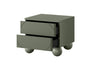 Bogart Noptiera din MDF si lemn, cu 2 sertare, Sonatia 45-2SZ Verde Olive, l45xA45xH47 cm