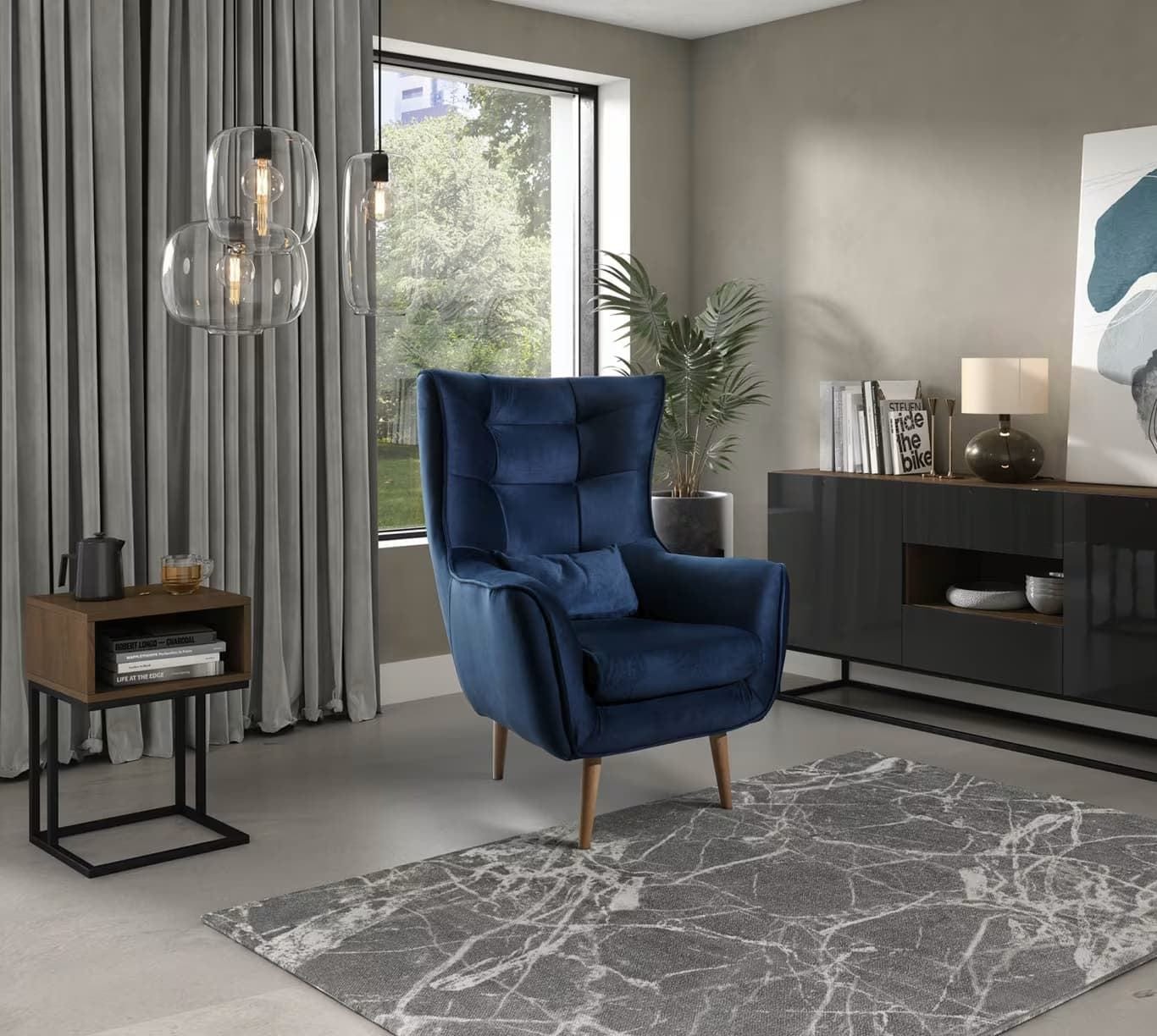 Noptiera din MDF si metal, Avorio Stejar, l40xA40xH60 cm (1)