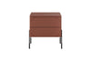 Bogart Noptiera din MDF si metal, cu 2 sertare, Sonatia 45-2SZ Burgundy / Negru, l49xA45xH55 cm