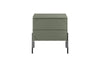 Bogart Noptiera din MDF si metal, cu 2 sertare, Sonatia 45-2SZ Verde Olive / Negru, l49xA45xH55 cm