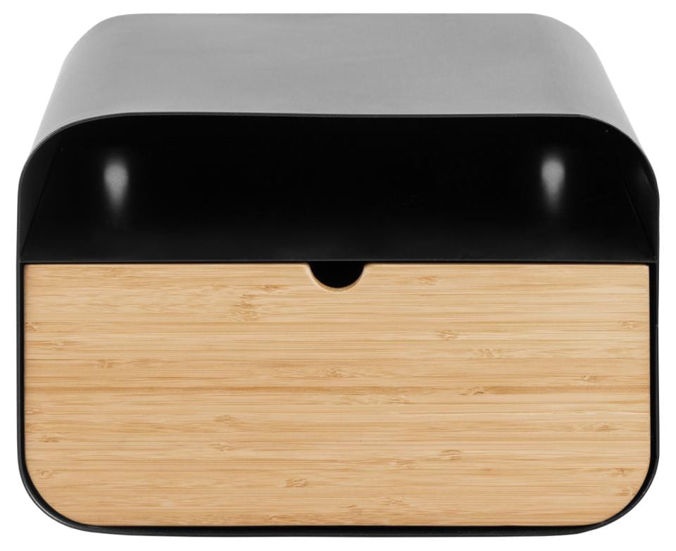 Actona Noptiera din metal, cu 1 sertar, Joliet Negru, l35xA25xH23 cm