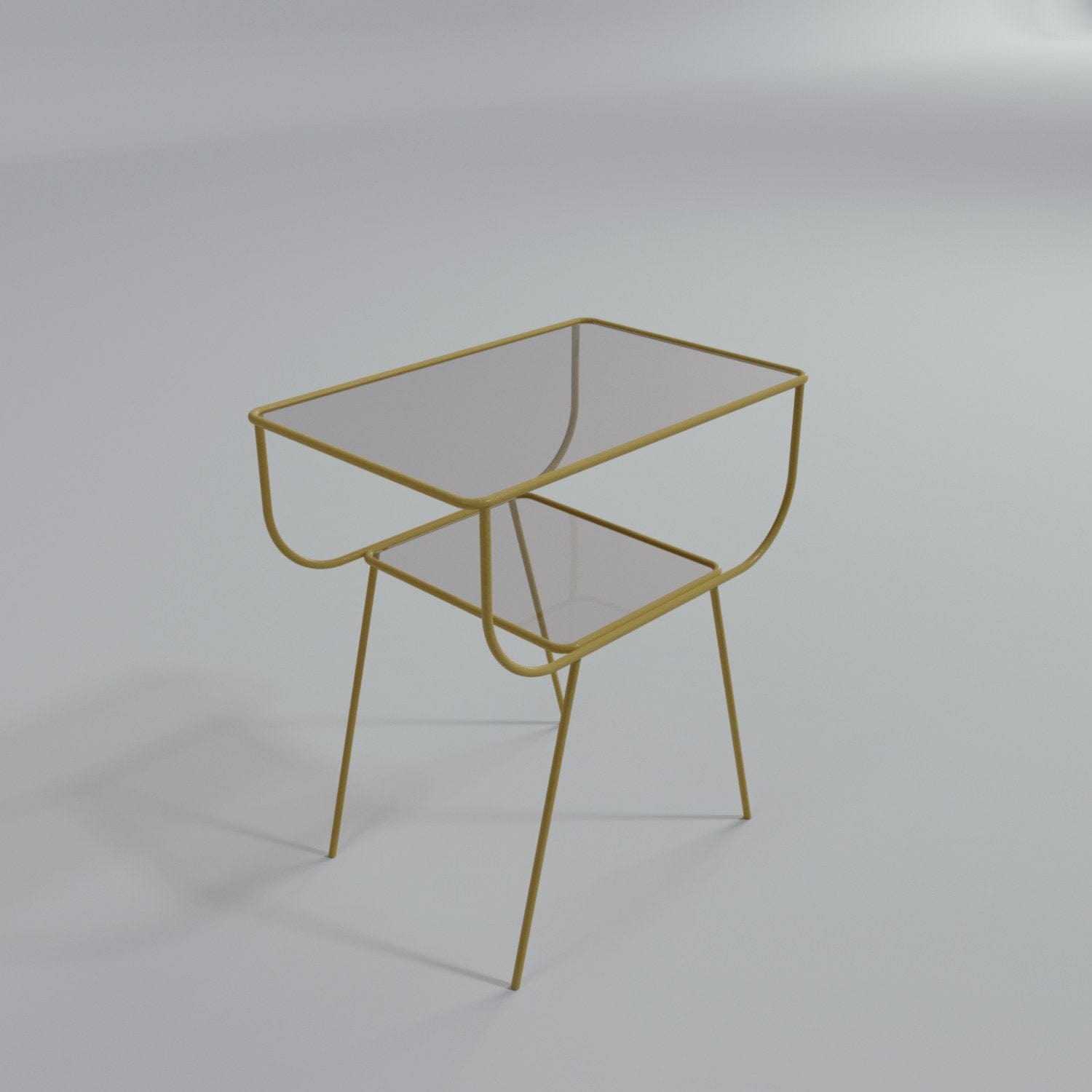 Asir Noptiera din metal, Wilhelm L2051 Auriu, l45xA30xH50 cm