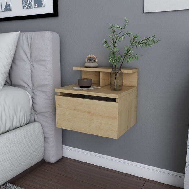 Asir Noptiera din pal, cu 1 sertar, Alice Stejar, l39,8xA31,9xH35 cm