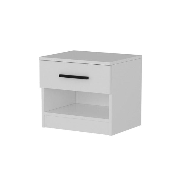 Asir Noptiera din pal, cu 1 sertar, Kale 3727 Alb, l50xA47xH40 cm