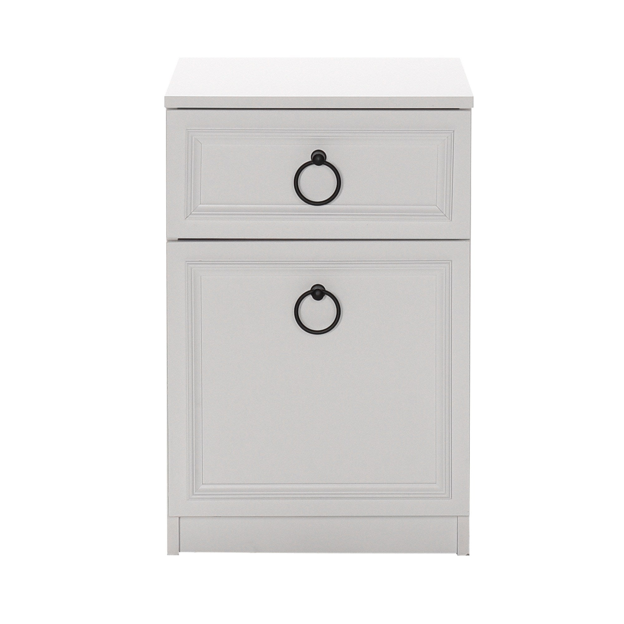 Asir Noptiera din pal, cu 1 sertar si 1 usa, Komodo 1311 Alb, l40xA38xH63 cm