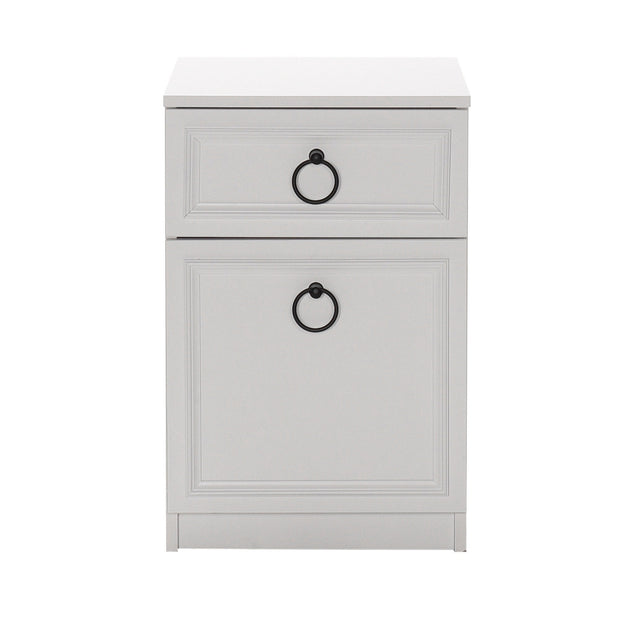 Asir Noptiera din pal, cu 1 sertar si 1 usa, Komodo 1311 Alb, l40xA38xH63 cm