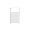 Asir Noptiera din pal, cu 1 usa, Carlin Alb, l36xA25,3xH61,4 cm