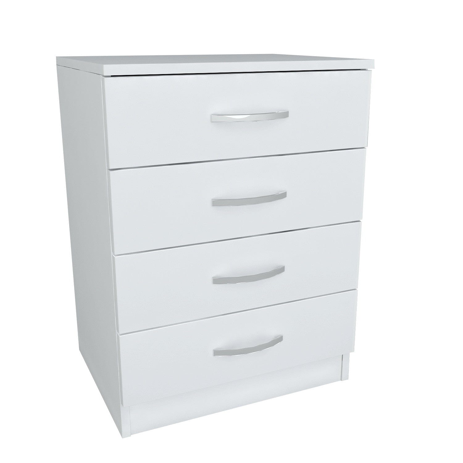 Asir Noptiera din pal, cu 4 sertare, Diva V4 Alb, l55xA44xH74 cm