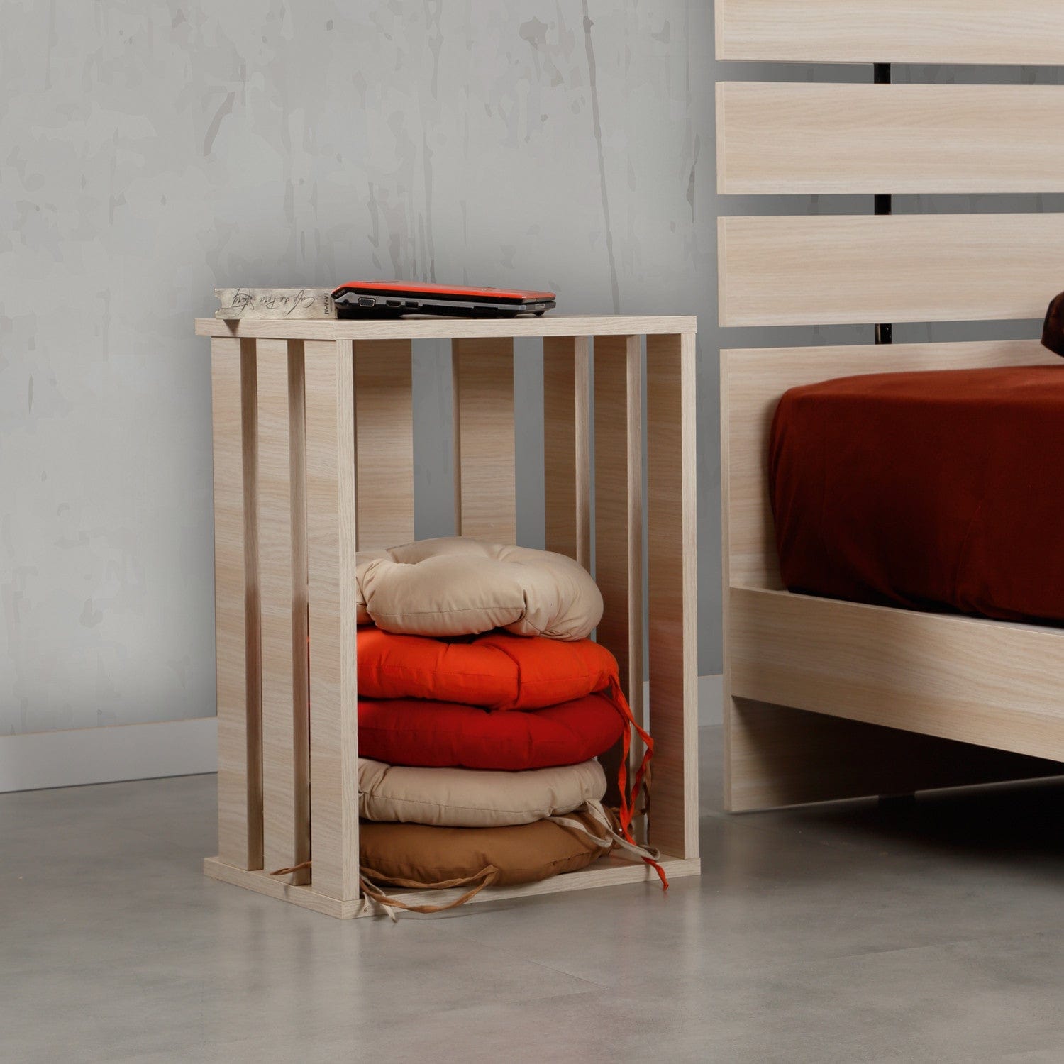 Noptiera din pal, Fuga Stejar, l60xA33xH43 cm (1)