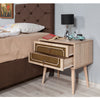 Asir Noptiera din pal si lemn, cu 2 sertare, Two 622 Stejar Sonoma, l60xA40xH61 cm