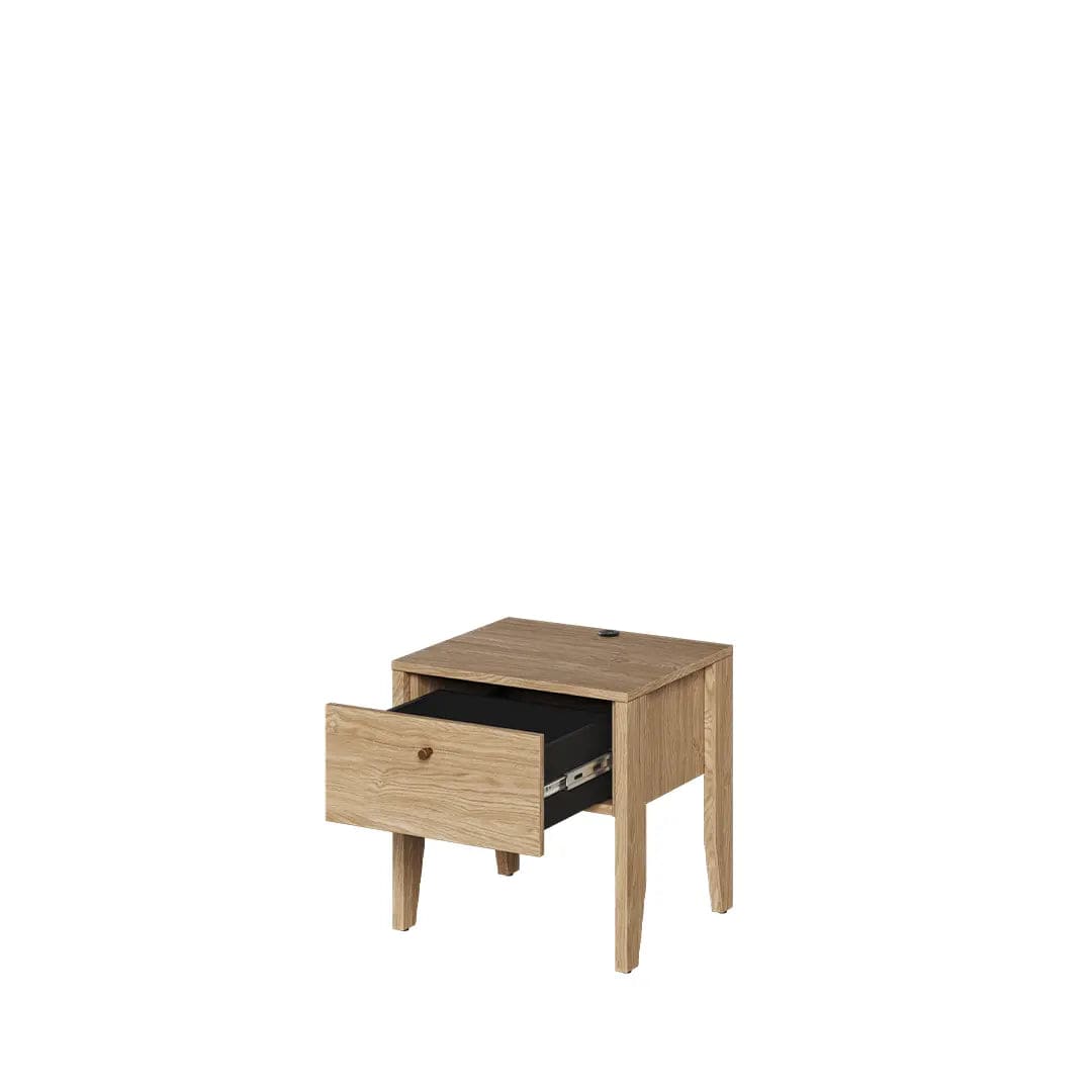 Lenart Noptiera din pal si MDF, cu 1 sertar, Cozy CZ-05 Stejar, l40xA45xH46 cm