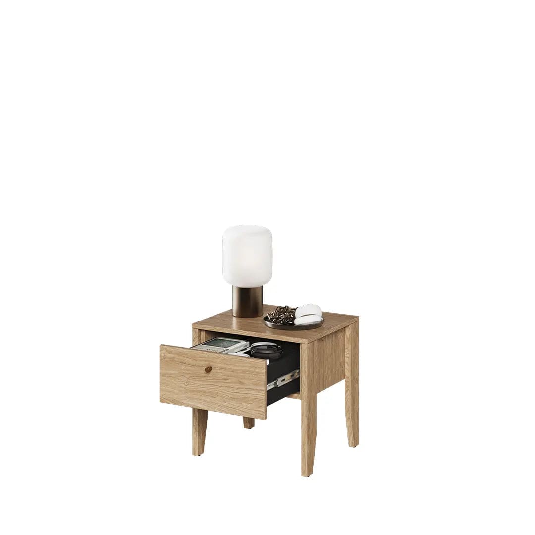 Lenart Noptiera din pal si MDF, cu 1 sertar, Cozy CZ-05 Stejar, l40xA45xH46 cm