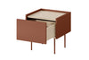 Bogart Noptiera din pal si metal, cu 1 sertar, Desin 45-1SZ Caramiziu, l45xA40xH45 cm