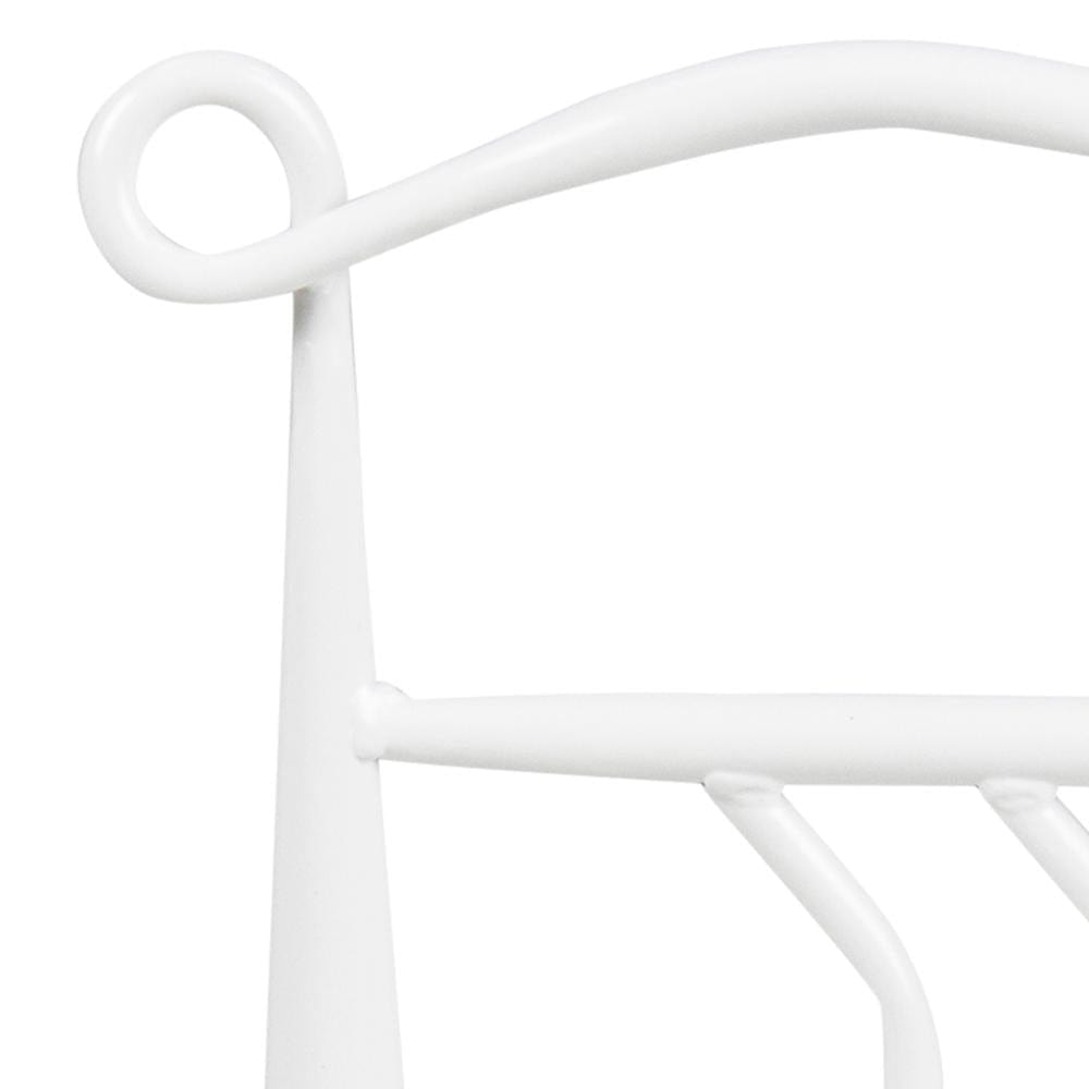 Noptiera din sticla si metal, Line Transparent / Alb, l50xA37xH66 cm (5)