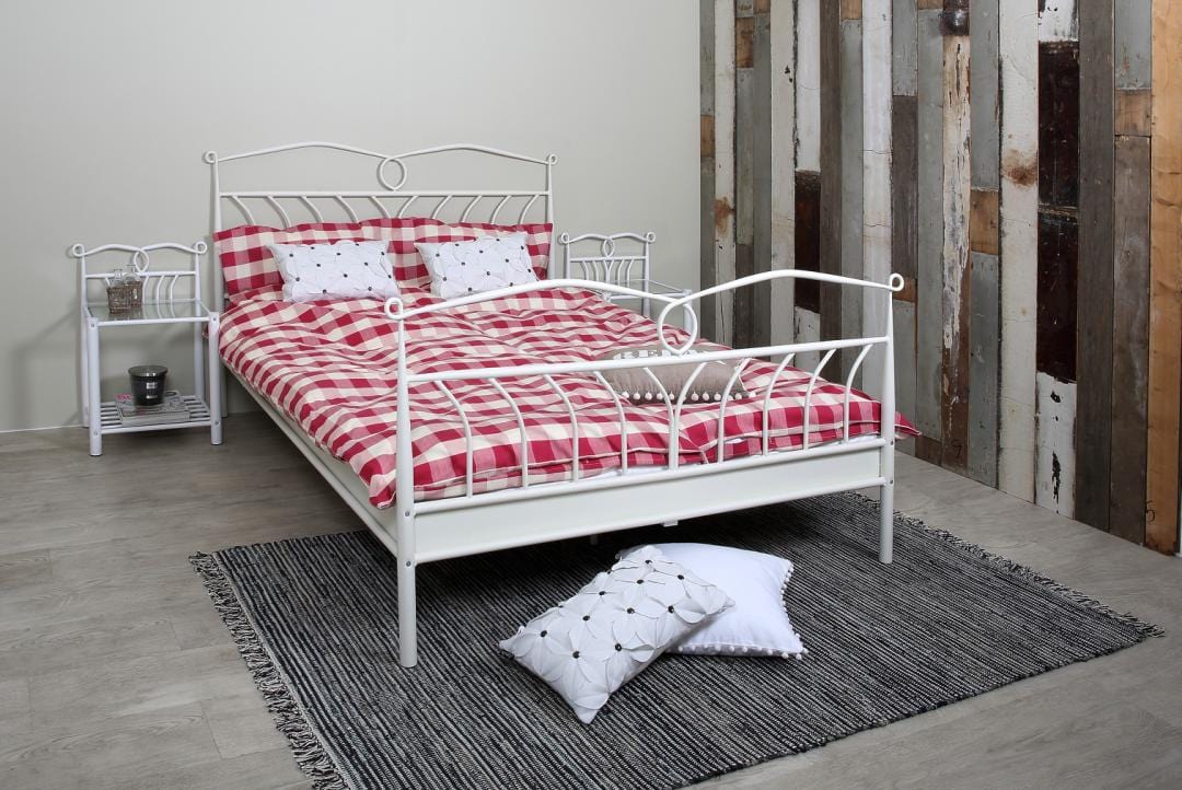 Noptiera din sticla si metal, Line Transparent / Alb, l50xA37xH66 cm (7)