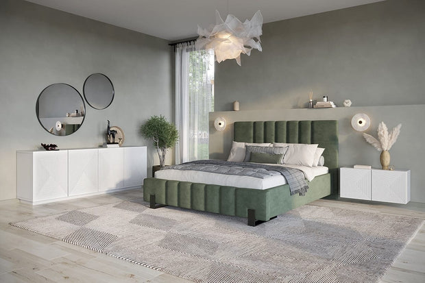 Bogart Noptiera suspendata din pal si MDF, cu 1 usa, Asha 40-1D Alb, l40xA32xH40 cm