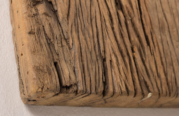 Oglinda decorativa cu rama din lemn reciclat, Rafter Large Natural, l25xH120 cm (6)