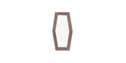 BFSummer Oglinda decorativa cu rama din pal Elita Big Natural, l51,4xH86,2 cm