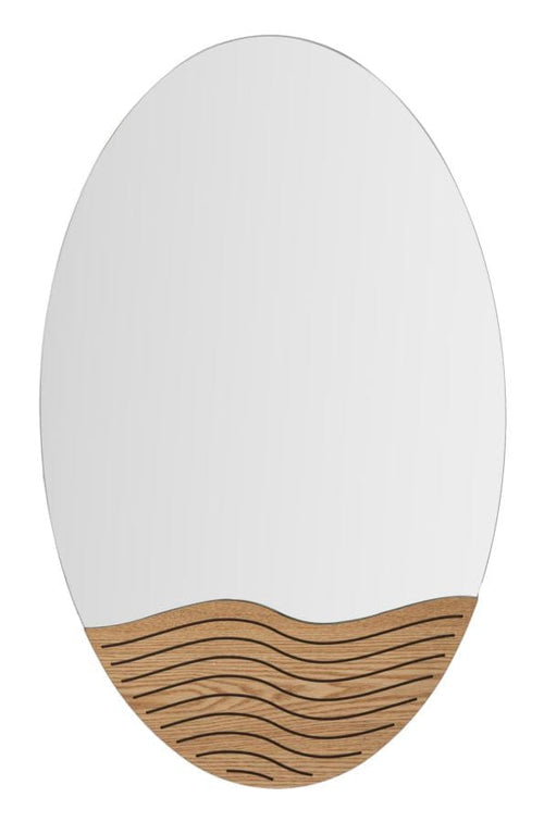 Oglinda decorativa din MDF, Lines Multicolor, l50xH80 cm