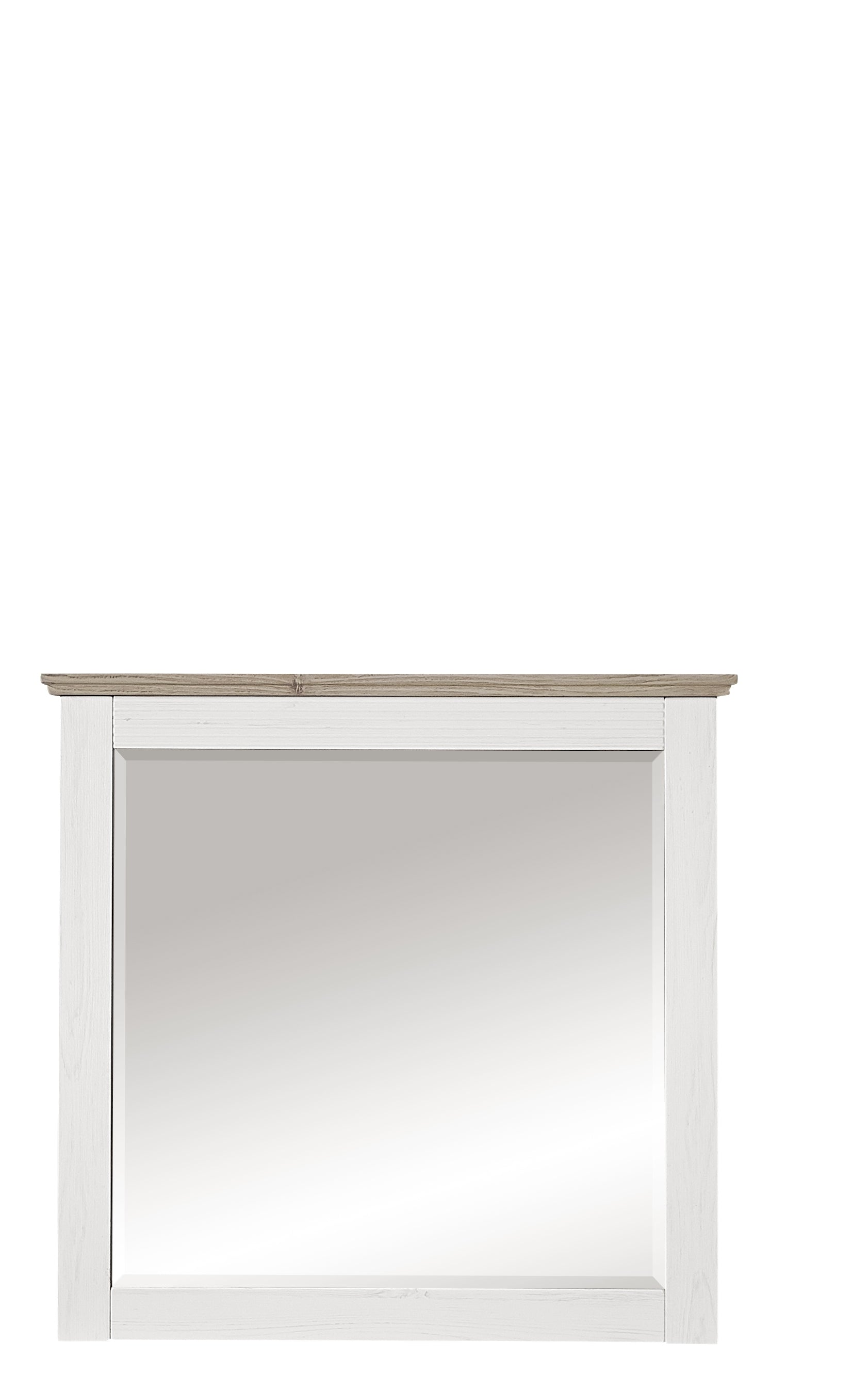 BFSummer Oglinda din pal si MDF, Victory Alb, l89xH85 cm