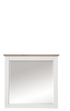 BFSummer Oglinda din pal si MDF, Victory Alb, l89xH85 cm