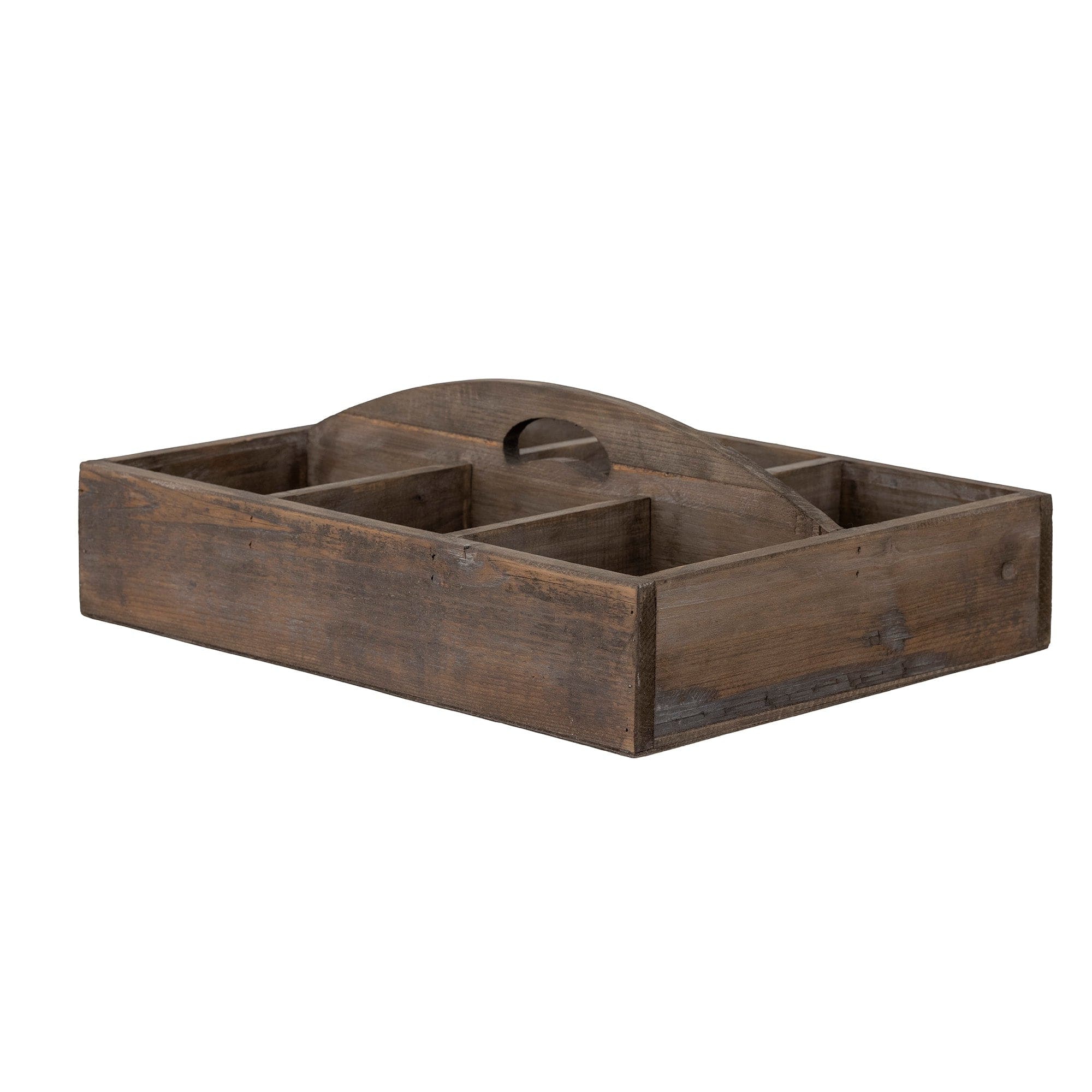 Bloomingville Organizator pentru accesorii de birou din lemn, cu 6 compartimente, Takar Maro, l49,5xA35,5xH16 cm