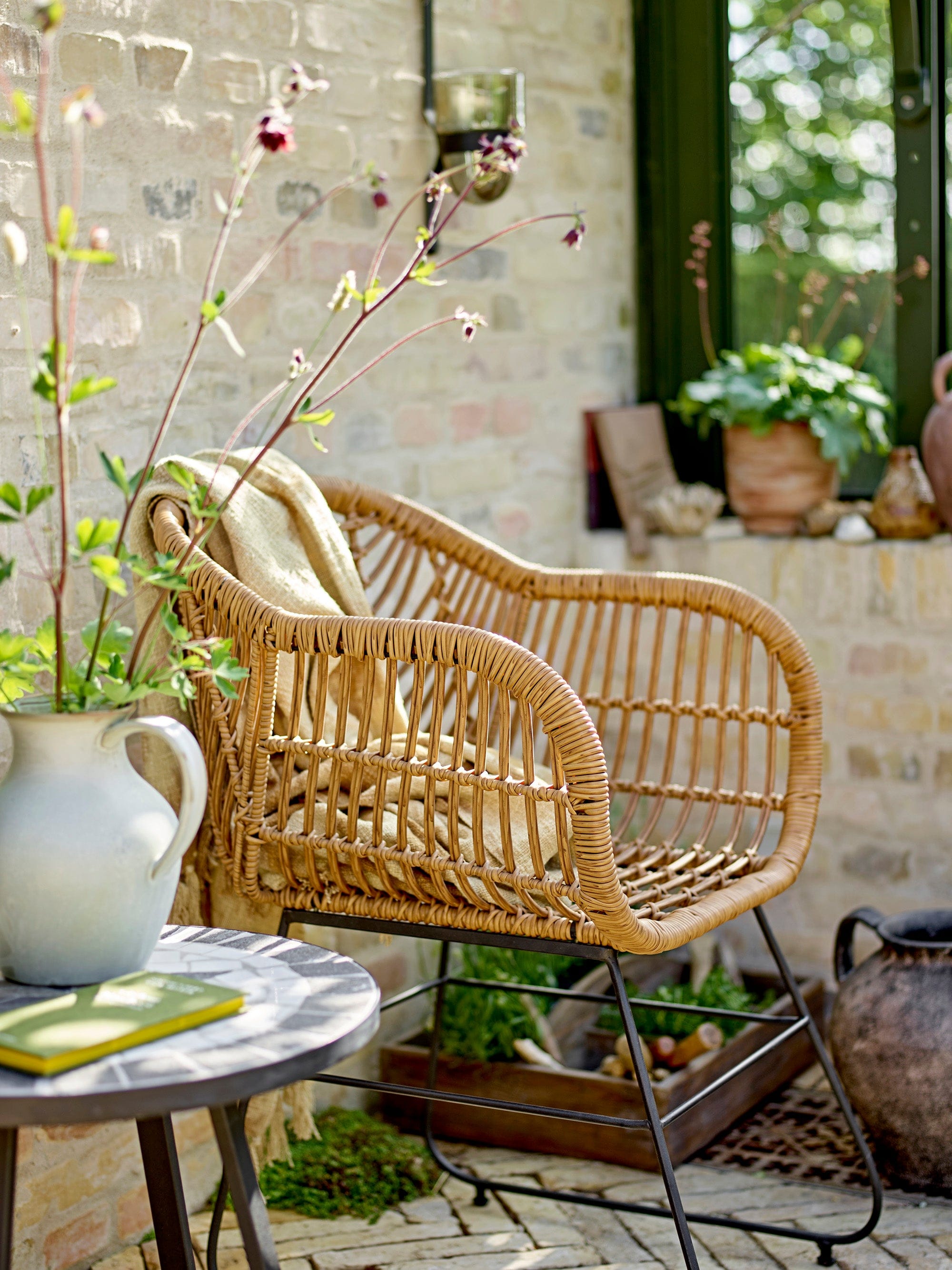 Bloomingville Organizator pentru accesorii de birou din lemn, cu 6 compartimente, Takar Maro, l49,5xA35,5xH16 cm