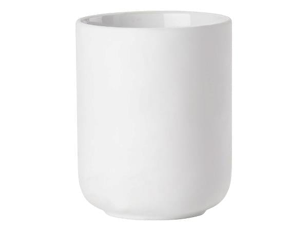 BFSummer Pahar din ceramica pentru periuta de dinti Ume Natural, Ø8,3xH10,3 cm, Zone Denmark-Alb