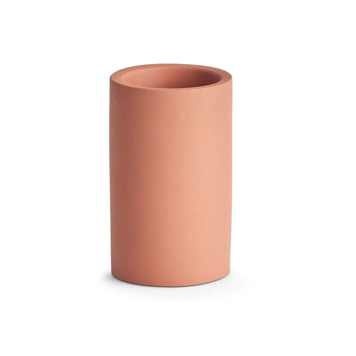BFSummer Pahar din ciment pentru periuta de dinti, Terracotta Caramiziu, Ø7,5xH12,5 cm