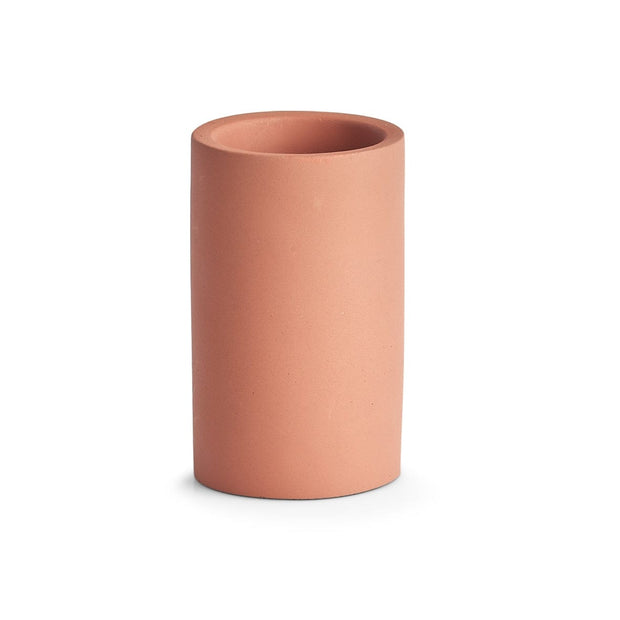 BFSummer Pahar din ciment pentru periuta de dinti, Terracotta Caramiziu, Ø7,5xH12,5 cm