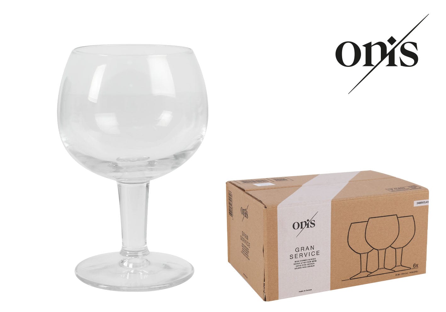 Pahar pentru bere din sticla, Gran Service Transparent, 410 ml