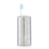 BFSummer Pahar pentru periuta din ceramica, Brushed Silver, Ø 7xH13,5 cm