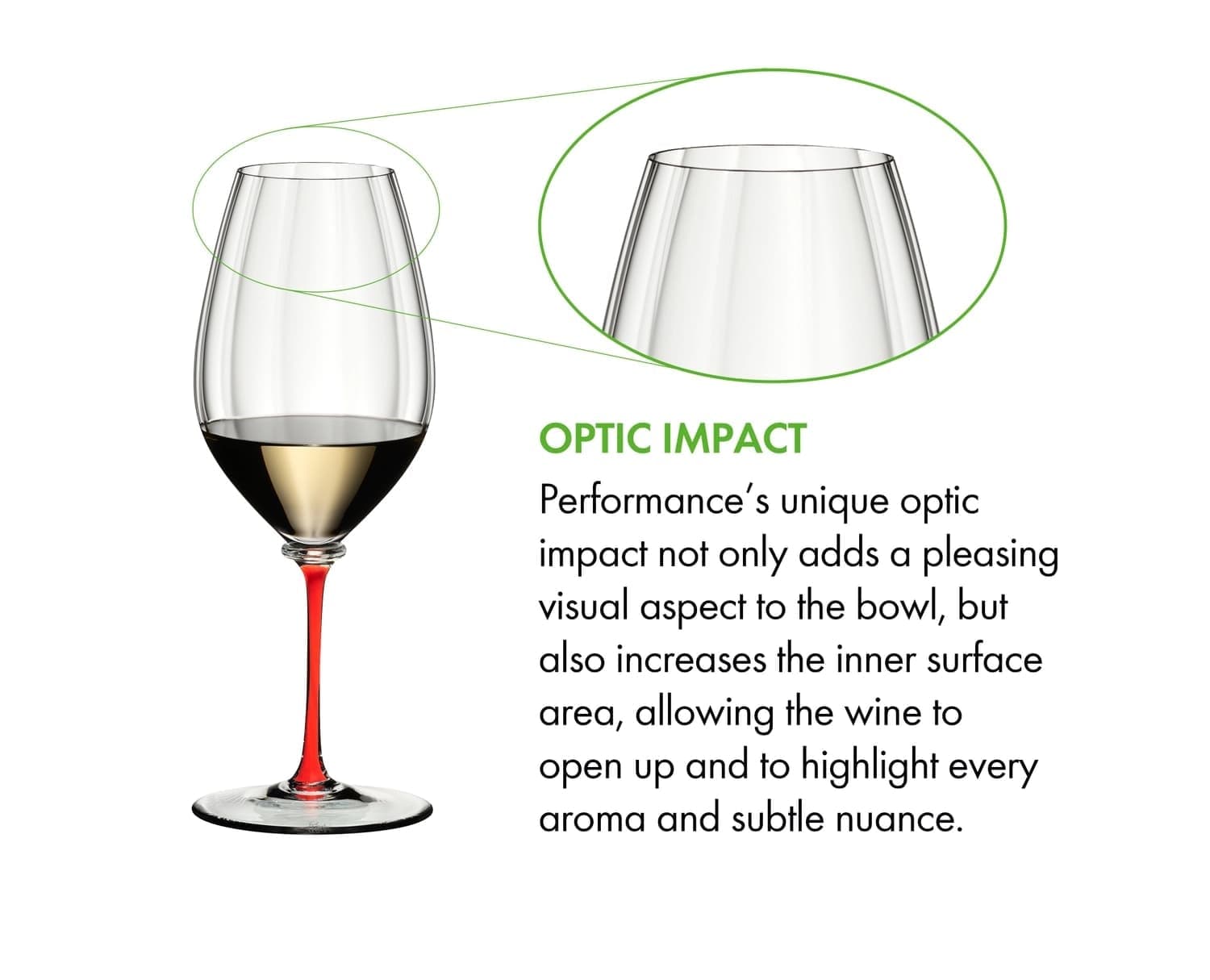 BFSummer Pahar pentru vin, din cristal Fatto A Mano Performance Riesling Rosu, 623 ml, Riedel